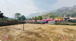 पिंक सिटी वालिङ महोत्सवः यस्तो बन्यो भलिबल ‘कोर्ट’ र दुई हजार दर्शक अट्ने ‘प्याराफिट’ (फाेटाेमा हेर्नुस्)